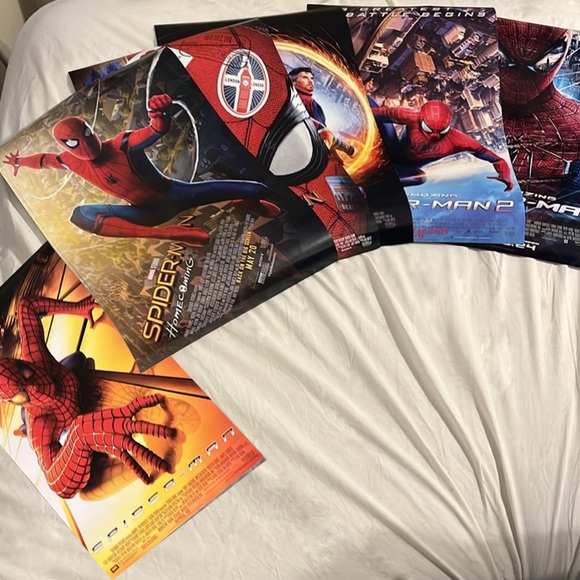 Spiderman Accessories - ALL 6 Spiderman 2024 rerelease limited edition towers movie posters!